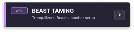 Beast Taming Reference