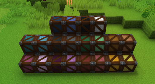 An image displaying a group of wooden colored crates.