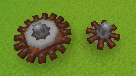 An image displaying Refined gears with a Big and Small shape.