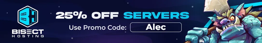 25% Off BisectHosting Servers With Code: Alec
