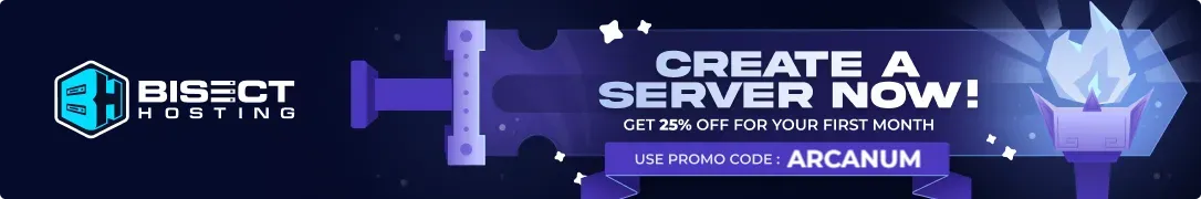 BisectHosting - Use code ARCANUM